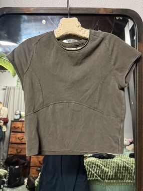 Free people protagonist tee stingray grey